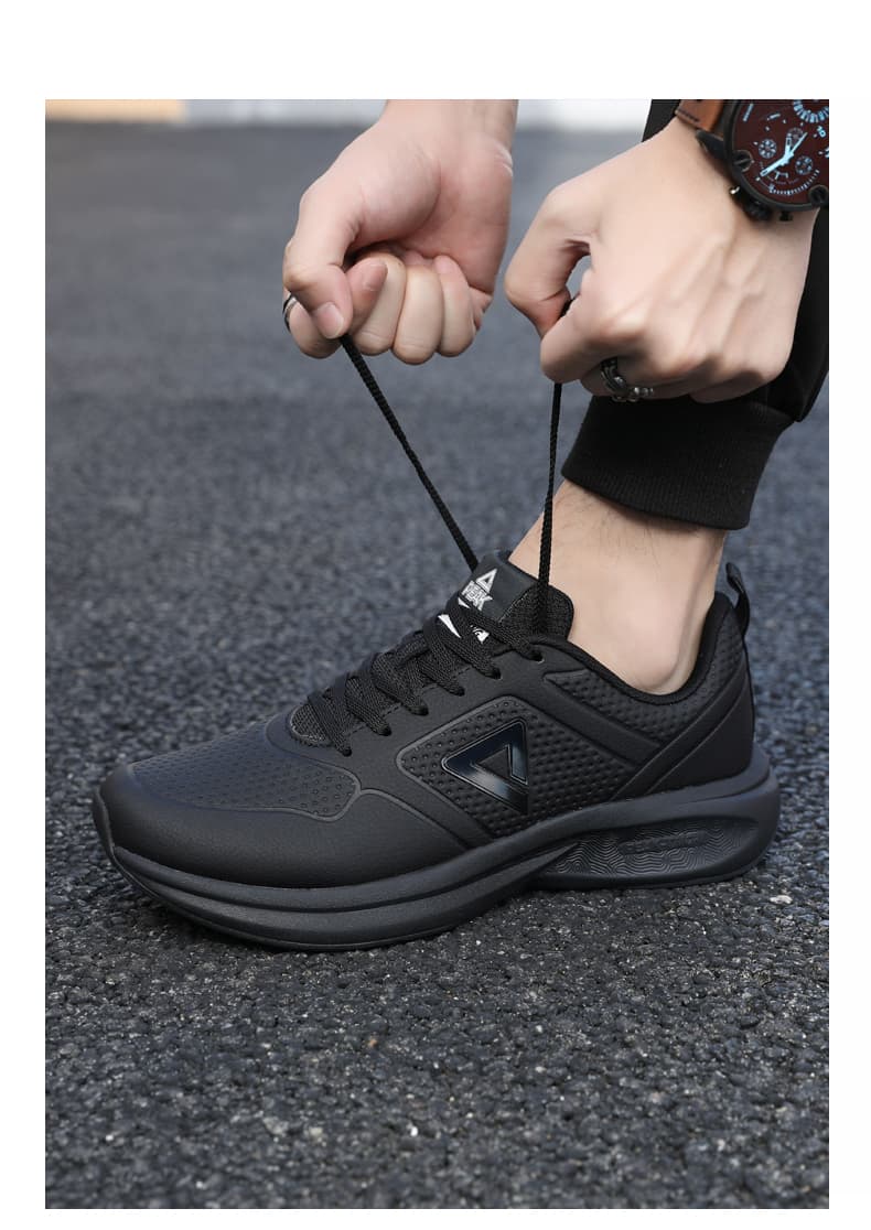 黒靴 メッシュ軽量スポーツシューズ